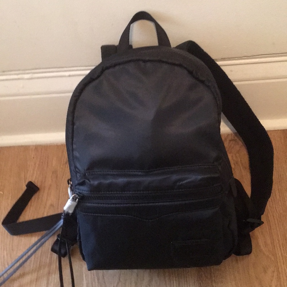 NWT Rebecca Minkoff Black nylon backpack tiny spot